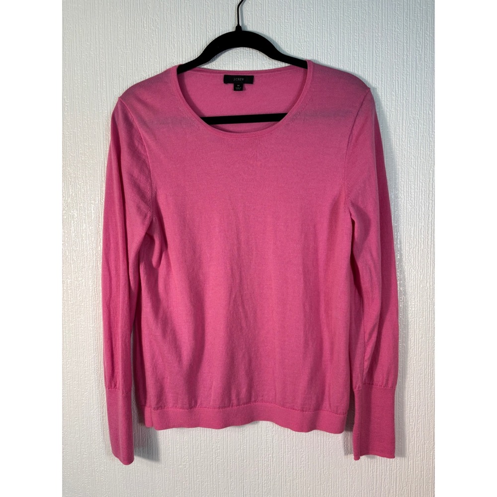J. Crew Pink Pullover Lightweight Sweater Size M